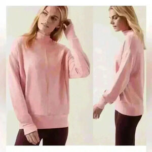 Athleta Apollo Crewneck Sweatshirt Women’s Size Medium Pink